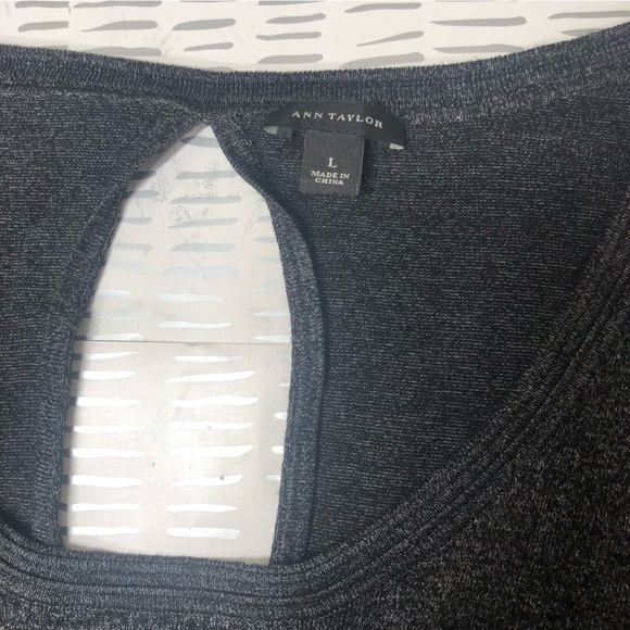 Ann Taylor ligth sweater in gray - Picture 2 of 8